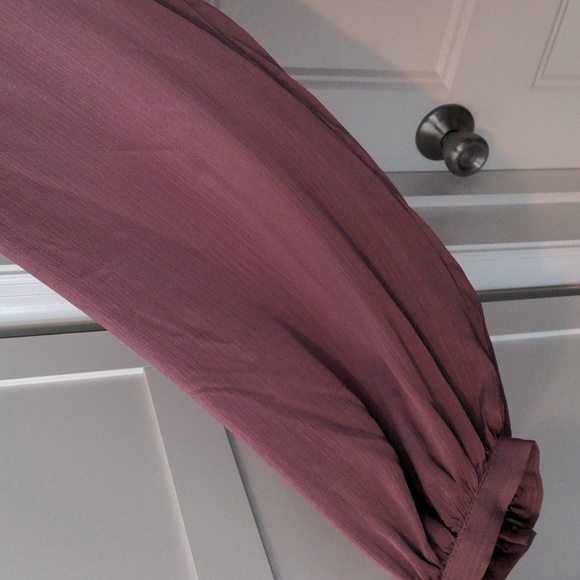 NWT Scoop Satin Bow Tie Back Blouse Dusty Orchid Size XL (16-18) - Picture 2 of 7